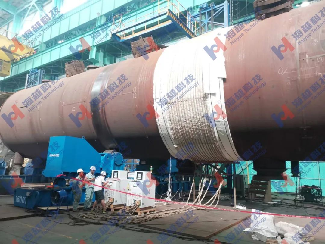 直徑5900mm，壁厚138+8mm，熱處理溫度550±10℃